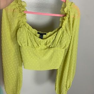 Light Green peasant Blouse
